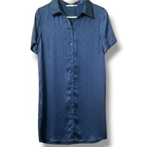 BB Dakota Satin Polka Dot Shirtdress